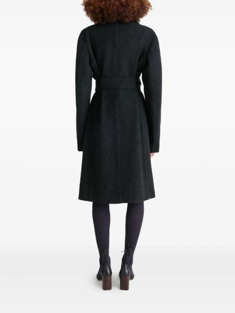 LEMAIRE belted tailored coat - Black