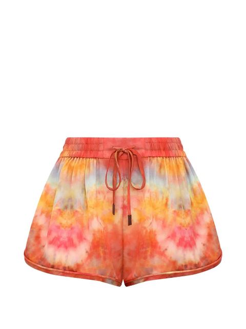 ZIMMERMANN Alchemy tie-dye shorts - Orange - zdjęcie produktu nr 1