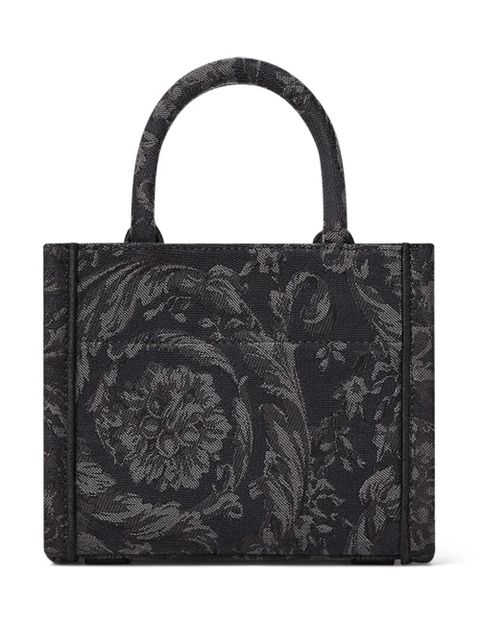 Versace extra small Barocco Athena tote bag - Black