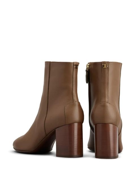 Tod's 70mm leather ankle boots - Brown