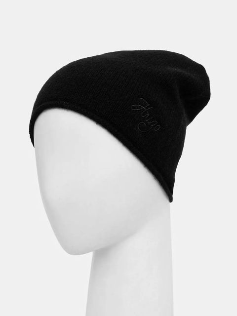 HUGO czapka kaszmirowa kolor czarny 50551651