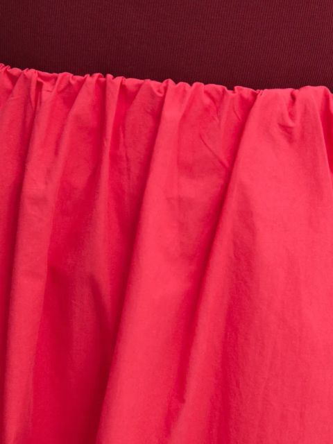 Answear.LAB spódnica bawełniana kolor czerwony midi rozkloszowana