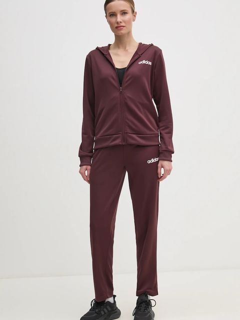 adidas dres LINEAR TS damski kolor bordowy JD2698 - zdjęcie produktu nr 1