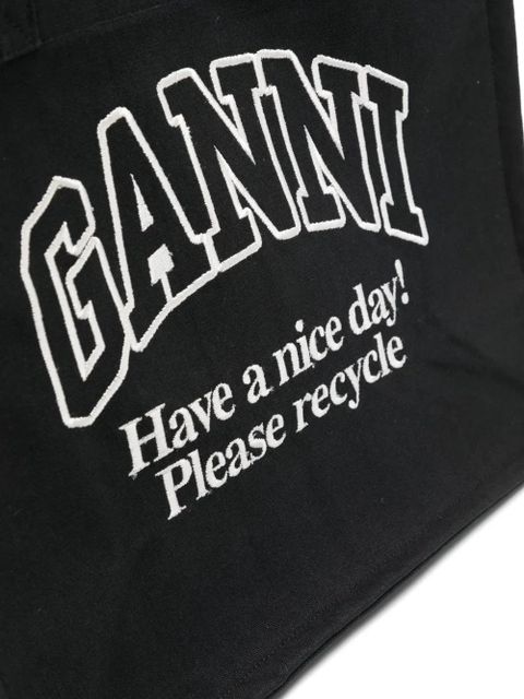 GANNI Easy tote bag - Black