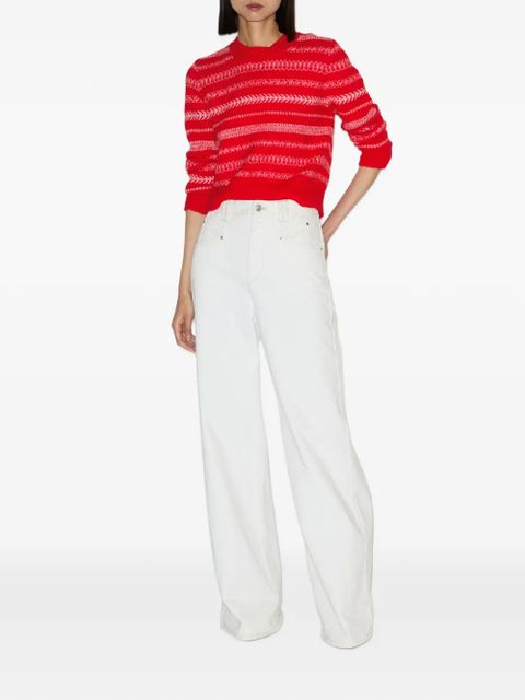 MARANT ÉTOILE Amity jacquard knitted sweater - Red - zdjęcie produktu nr 2