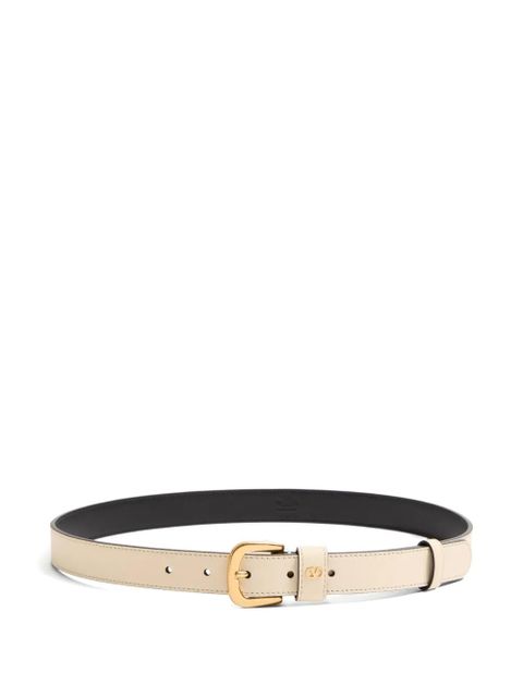 Valentino Garavani logo-plaque belt - White - zdjęcie produktu nr 1