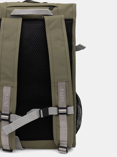 Rains plecak 14340 Trail Mountaineer Bag kolor zielony duży gładki 14340