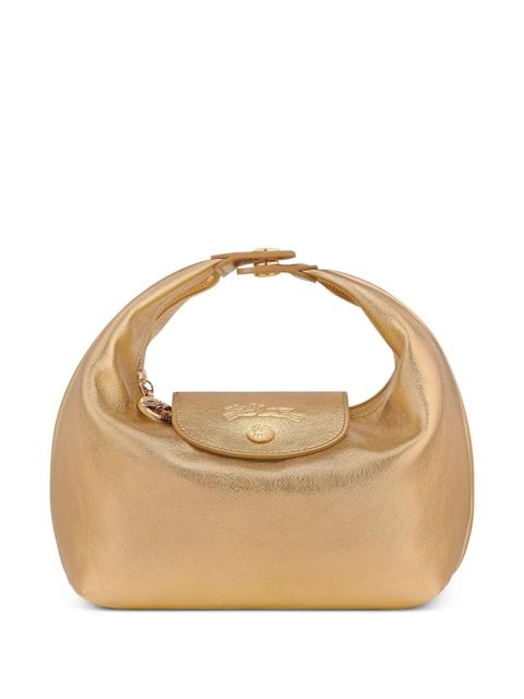 Longchamp mini Le Pliage Xtra leather tote bag - Gold - zdjęcie produktu nr 1