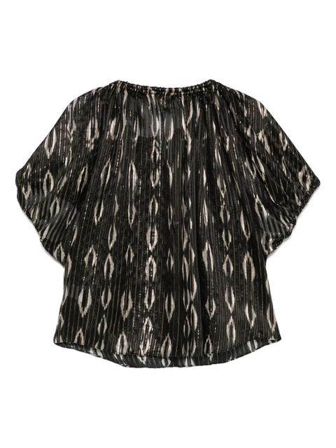 ISABEL MARANT metallic-threading blouse - Black - zdjęcie produktu nr 2