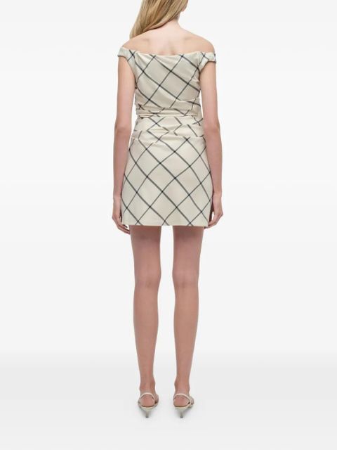 Simkhai Wells off-shoulder mini dress - Neutrals