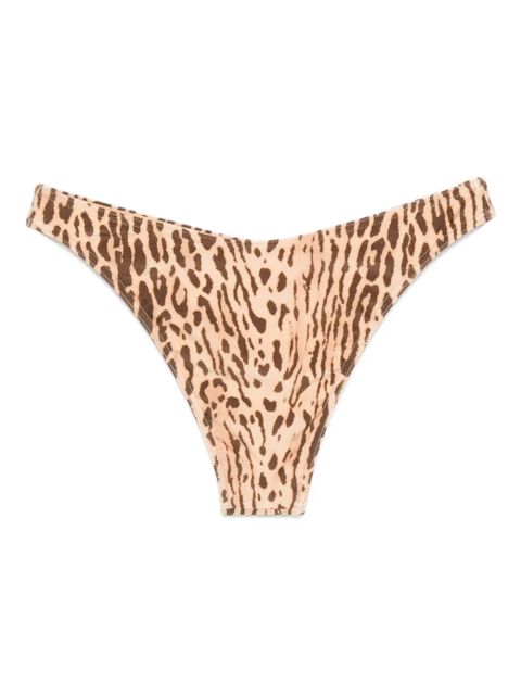 ZIMMERMANN leopard-print bikini briefs - Neutrals