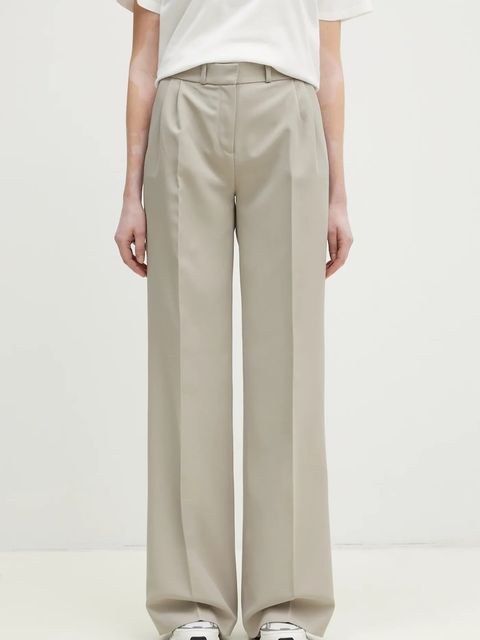 Coperni spodnie Wide Leg Tailored damskie kolor beżowy szerokie high waist COPP90F3004 - zdjęcie produktu nr 1