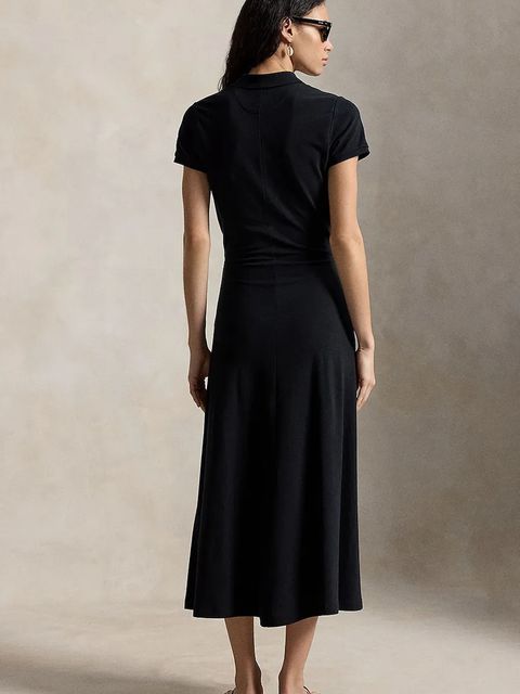 Polo Ralph Lauren sukienka rozkloszowana bawełniana - zdjęcie produktu nr 1