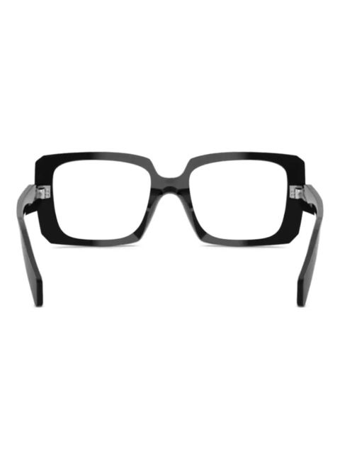 Prada Eyewear geometric-frame glasses - Black - zdjęcie produktu nr 1