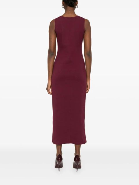 Magda Butrym flower-appliqué midi dress - Purple - zdjęcie produktu nr 2