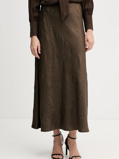 Pedro del Hierro spódnica kolor brązowy maxi rozkloszowana 7592131 - zdjęcie produktu nr 1