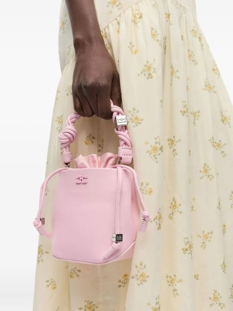 GANNI mini Bou bucket bag - Pink