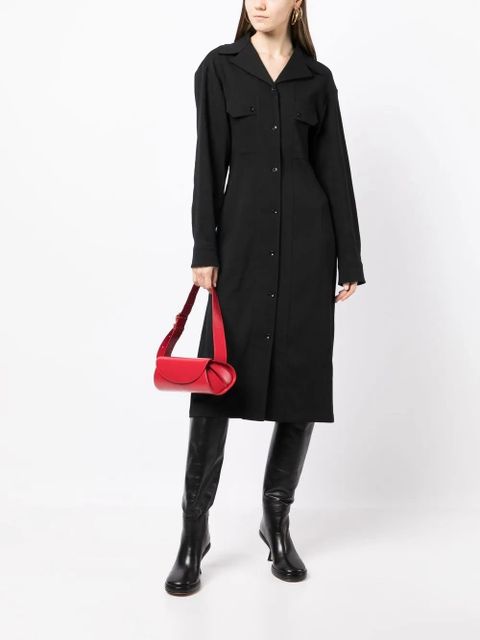 LEMAIRE long-sleeve shirt dress - Black - zdjęcie produktu nr 2