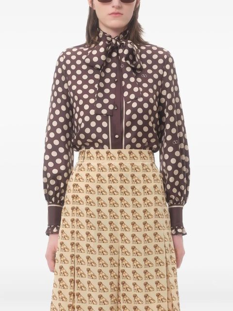 Valentino Garavani Plusdepois ruffled shirt - Brown - zdjęcie produktu nr 2