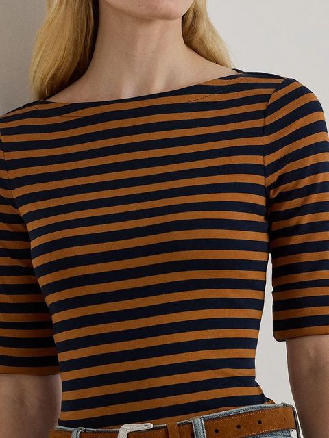 Lauren Ralph Lauren bluzka damska kolor brązowy wzorzysta 200980041