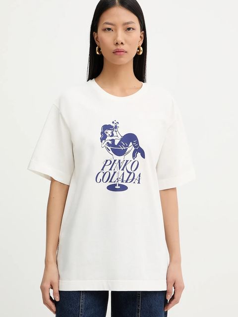 Pinko t-shirt bawełniany - zdjęcie produktu nr 1