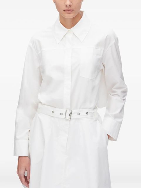 3.1 Phillip Lim belted shirt mini dress - White