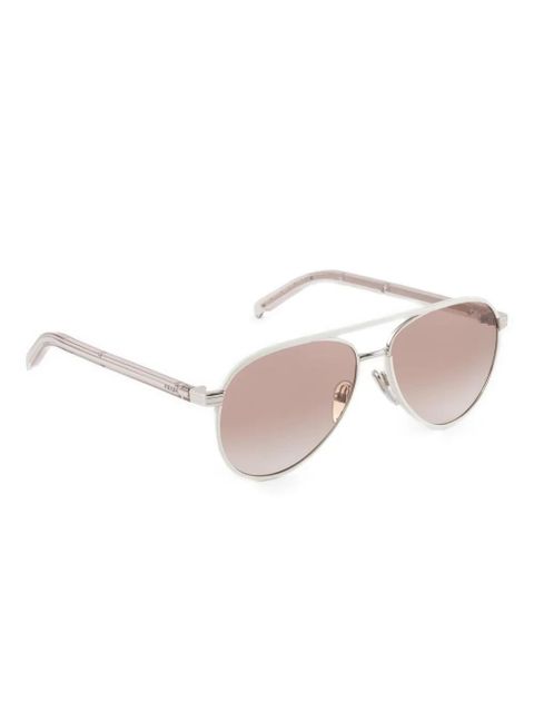 Prada Eyewear aviator-frame sunglasses - White - zdjęcie produktu nr 2