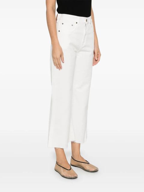 Victoria Beckham logo-patch jeans - White