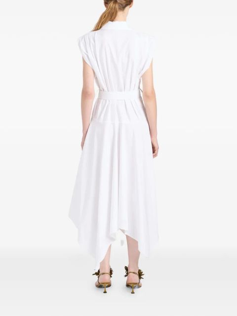 Proenza Schouler Adinna belted midi shirt dress - White