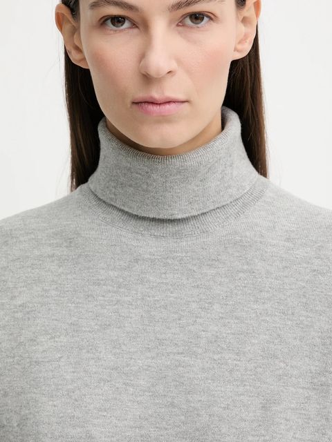 Marc O'Polo sweter damski kolor szary lekki z golfem 5000007462