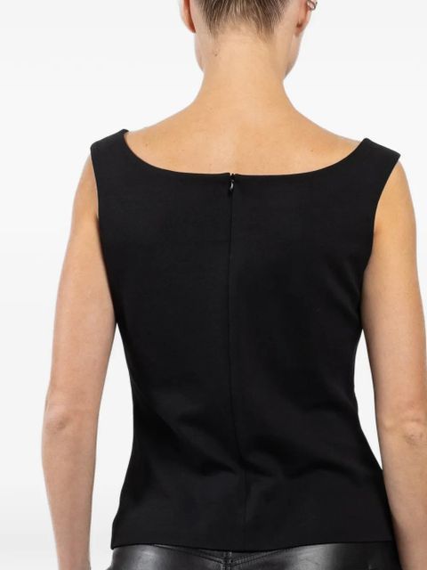 Magda Butrym flower-detail blouse - Black