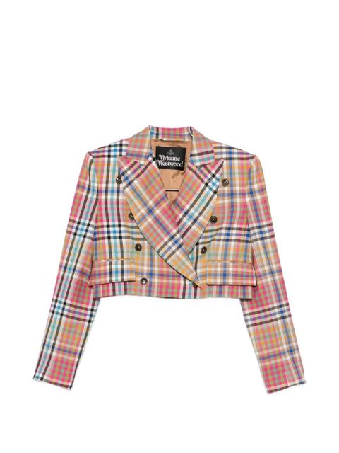 Vivienne Westwood double-breasted check jacket - Neutrals - zdjęcie produktu nr 1
