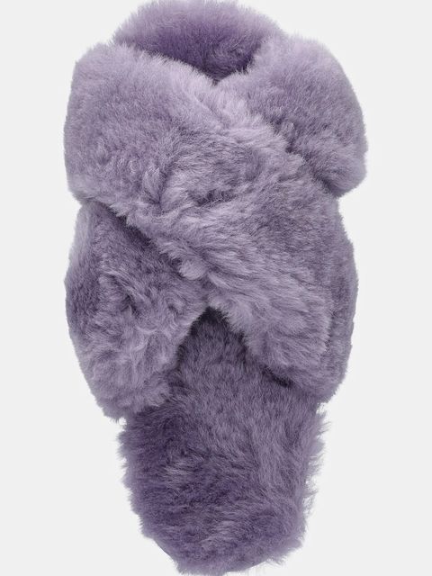 Answear.LAB kapcie wełniane kolor fioletowy