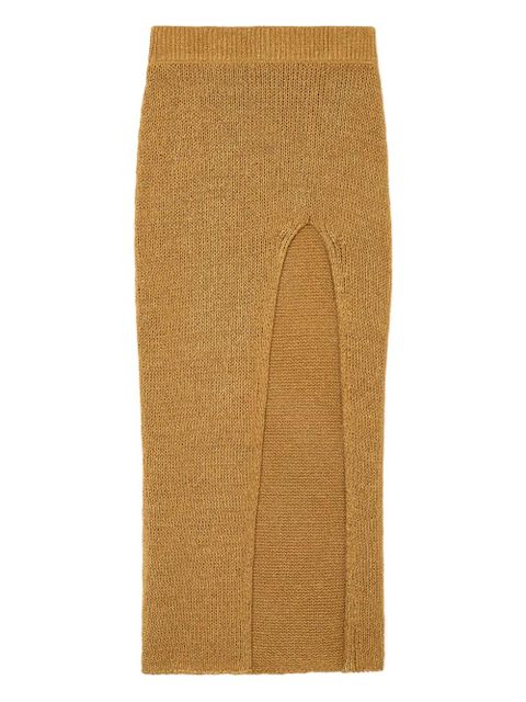 Alanui Island Memories midi skirt - Brown - zdjęcie produktu nr 1