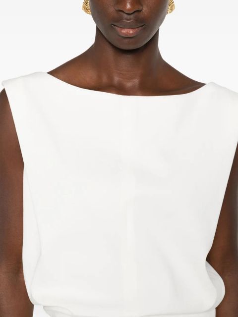 KHAITE sleeveless mini dress - Neutrals