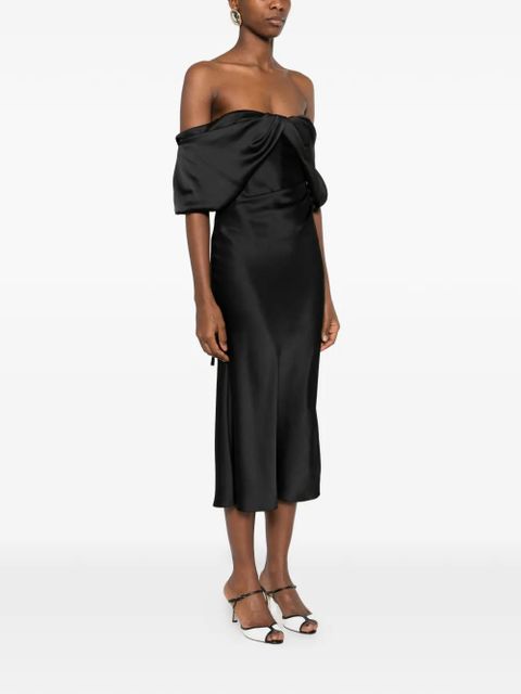 Alexander McQueen strapless midi dress - Black