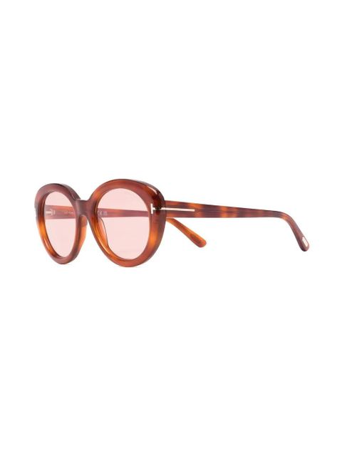 TOM FORD Eyewear Lily round-frame sunglasses - Brown