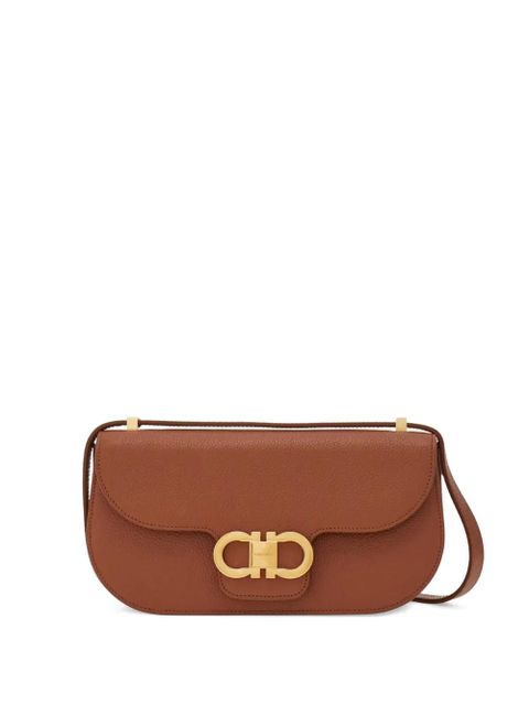 Ferragamo Double Gancini cross body bag - Brown - zdjęcie produktu nr 1