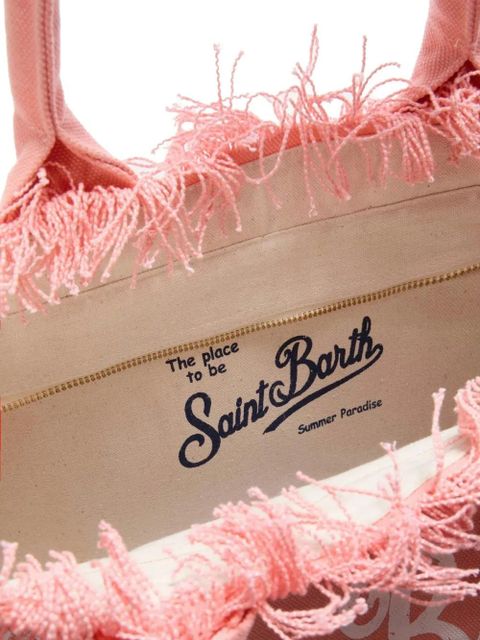 MC2 Saint Barth Vanity frayed tote bag - Pink