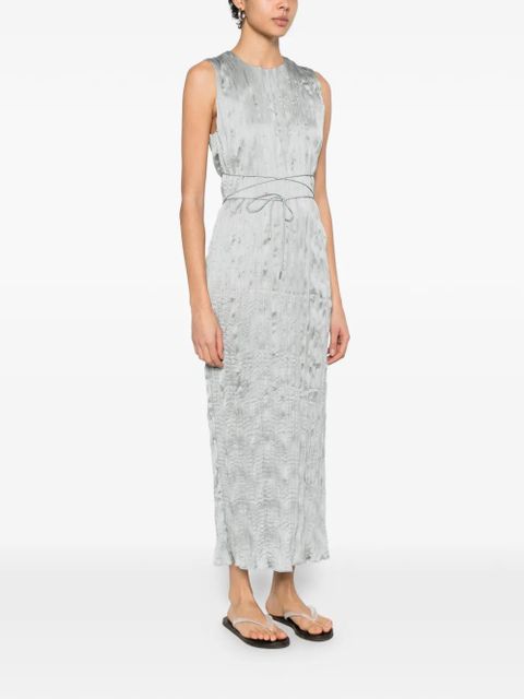 STAUD Mizu pleated dress - Green