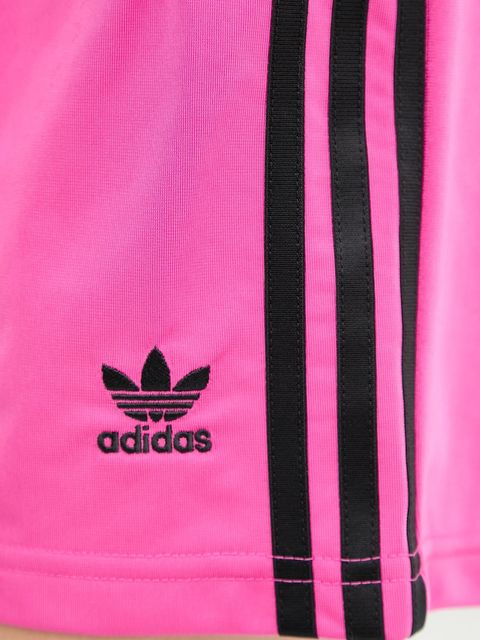 adidas Originals szorty Firebird damskie kolor różowy z aplikacją high waist JW5049 - zdjęcie produktu nr 2
