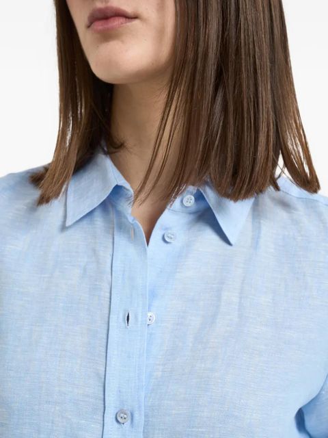 Weekend Max Mara button-down curved-hem shirt - Blue