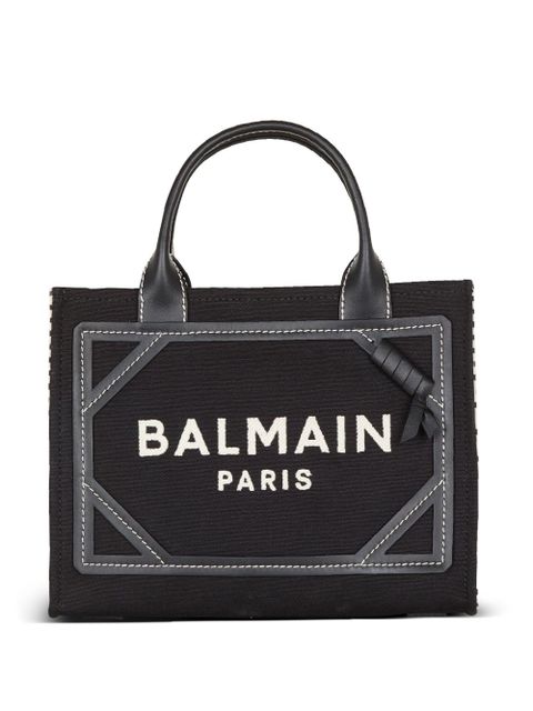 Balmain B-Army logo-embroidered tote bag - Black - zdjęcie produktu nr 1