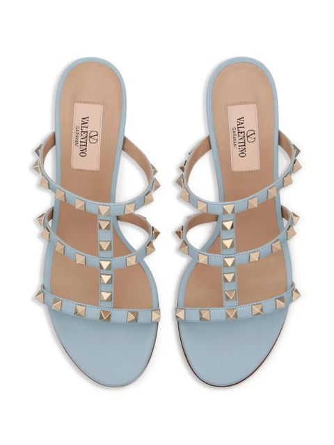 Valentino Garavani Rockstud leather sandals - Blue