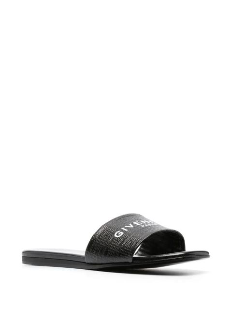 Givenchy embossed logo-print slides - Black - zdjęcie produktu nr 2