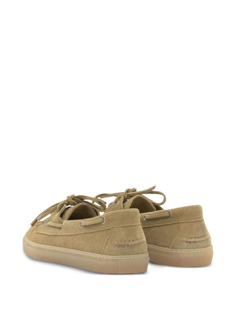 Copenhagen lace-up suede loafers - Neutrals