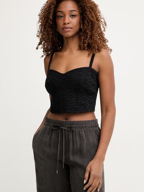 Guess crop top damski bawełniany SHARON - zdjęcie produktu nr 1