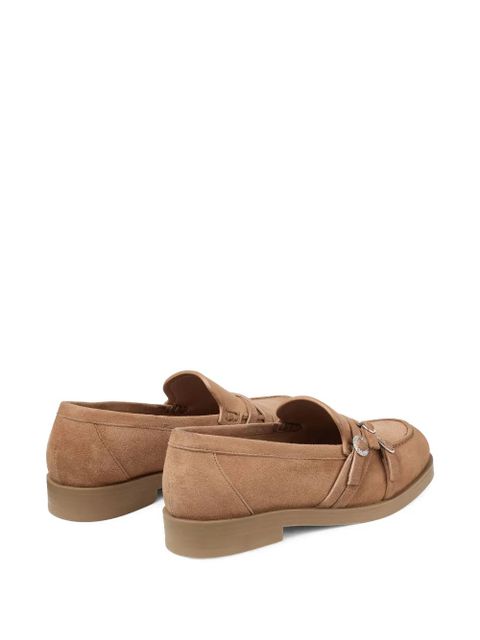 Jimmy Choo strap buckle loafers - Neutrals