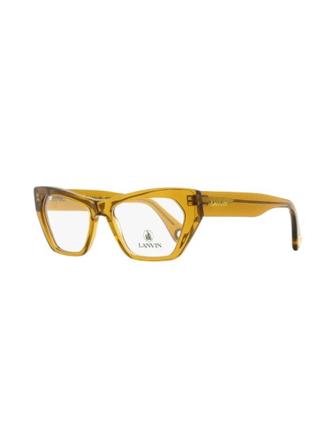 Lanvin rectangle-frame glasses - Yellow - zdjęcie produktu nr 2