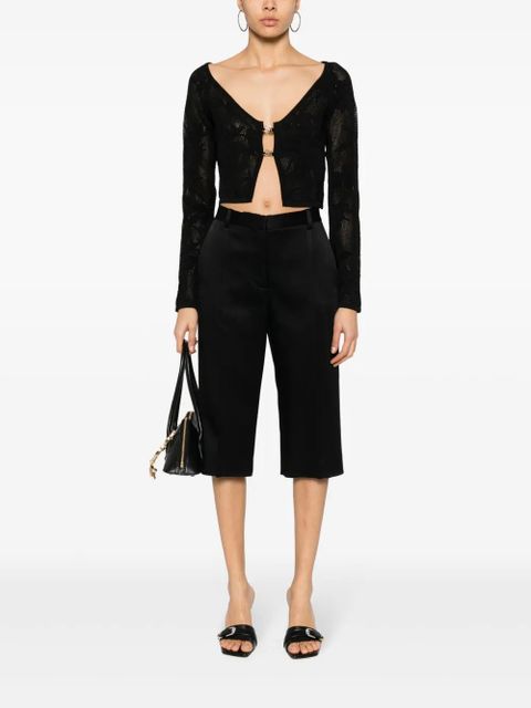 Blumarine crochet-knit cardigan - Black - zdjęcie produktu nr 2